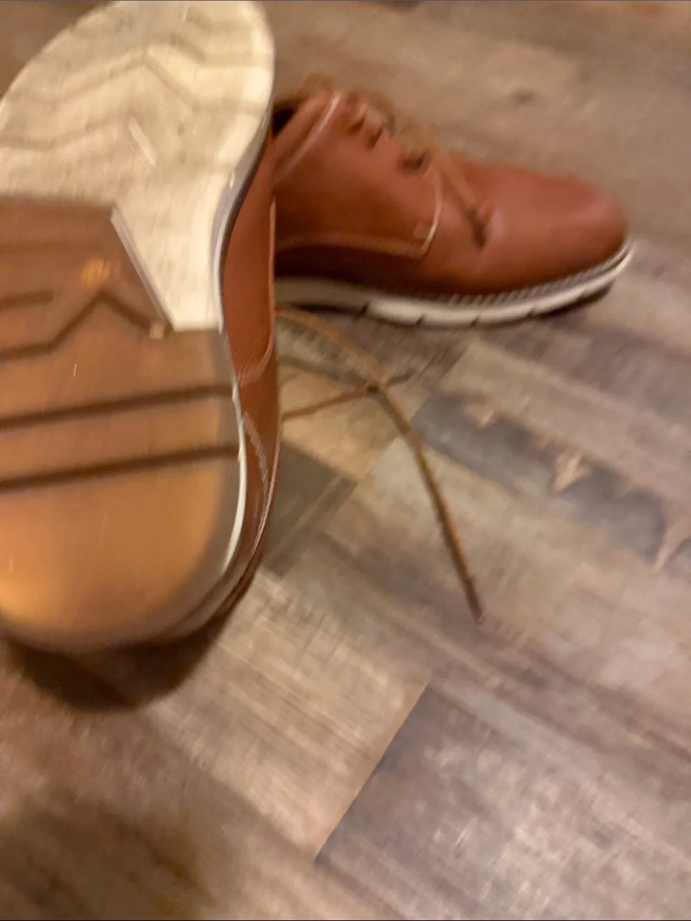 Ashford Hayes Tan Leather Textured Derby Shoes